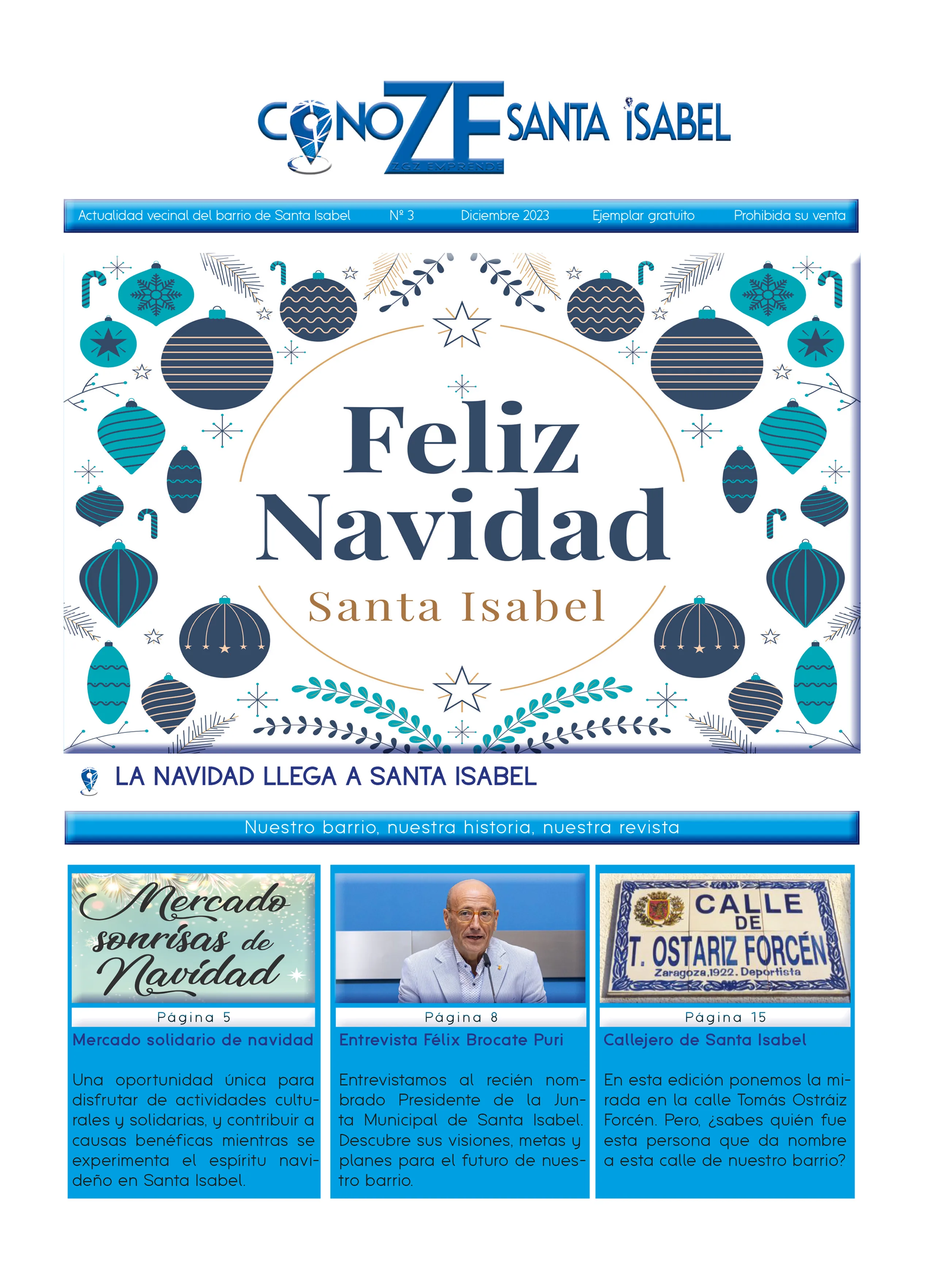 Portada de Nº3  Diciembre 2023