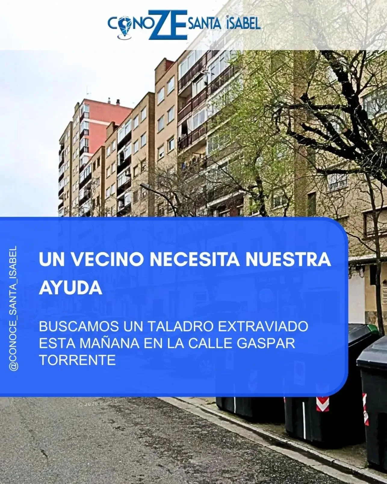 Un vecino necesita nuestra ayuda