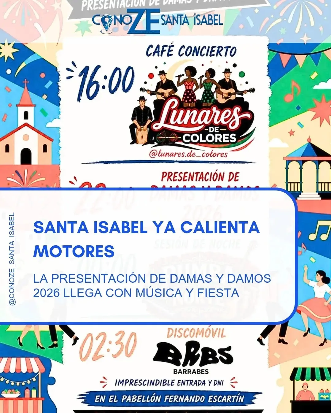 Santa Isabel ya calienta motores