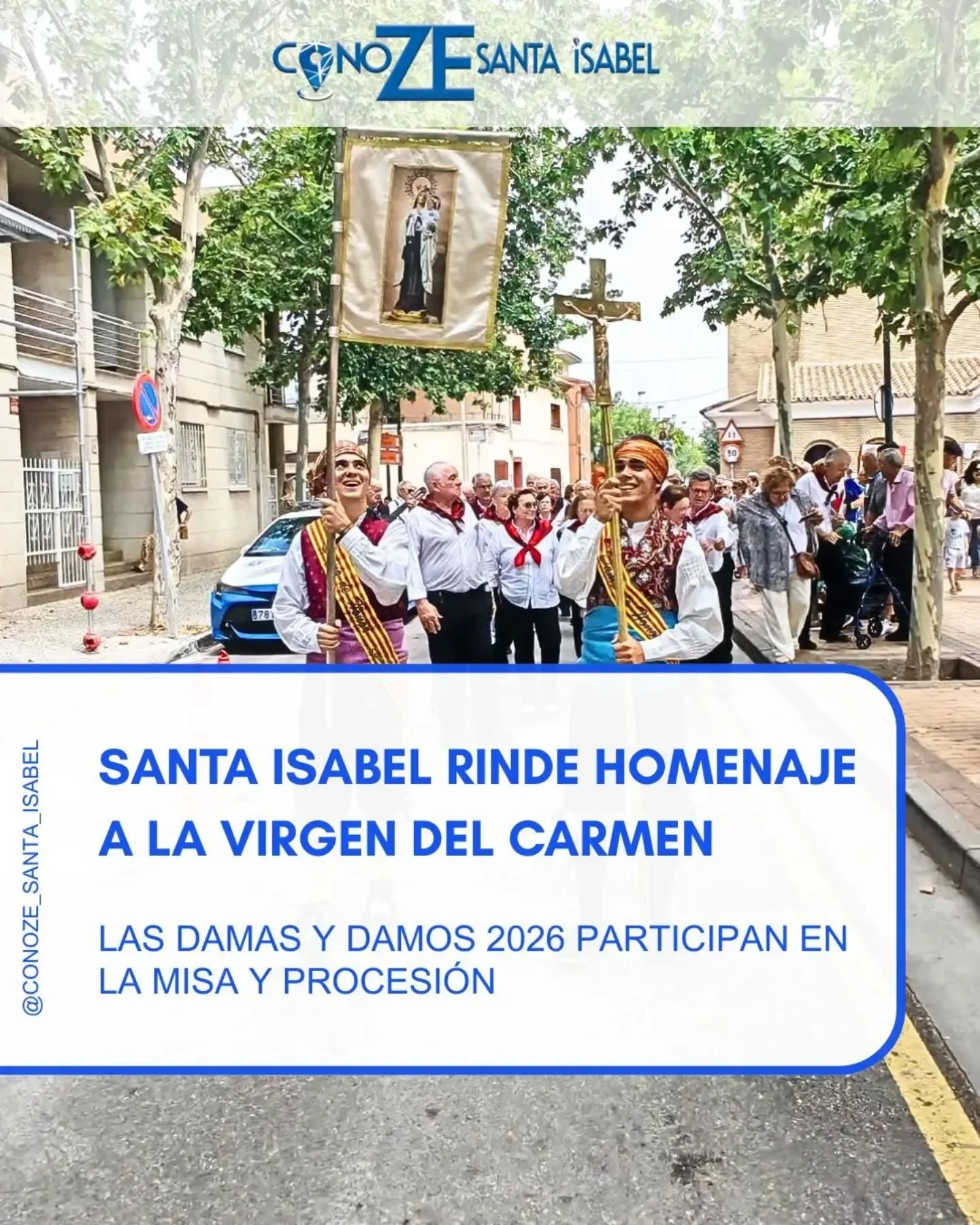 Santa Isabel rinde homenaje a la virgen del Carmen