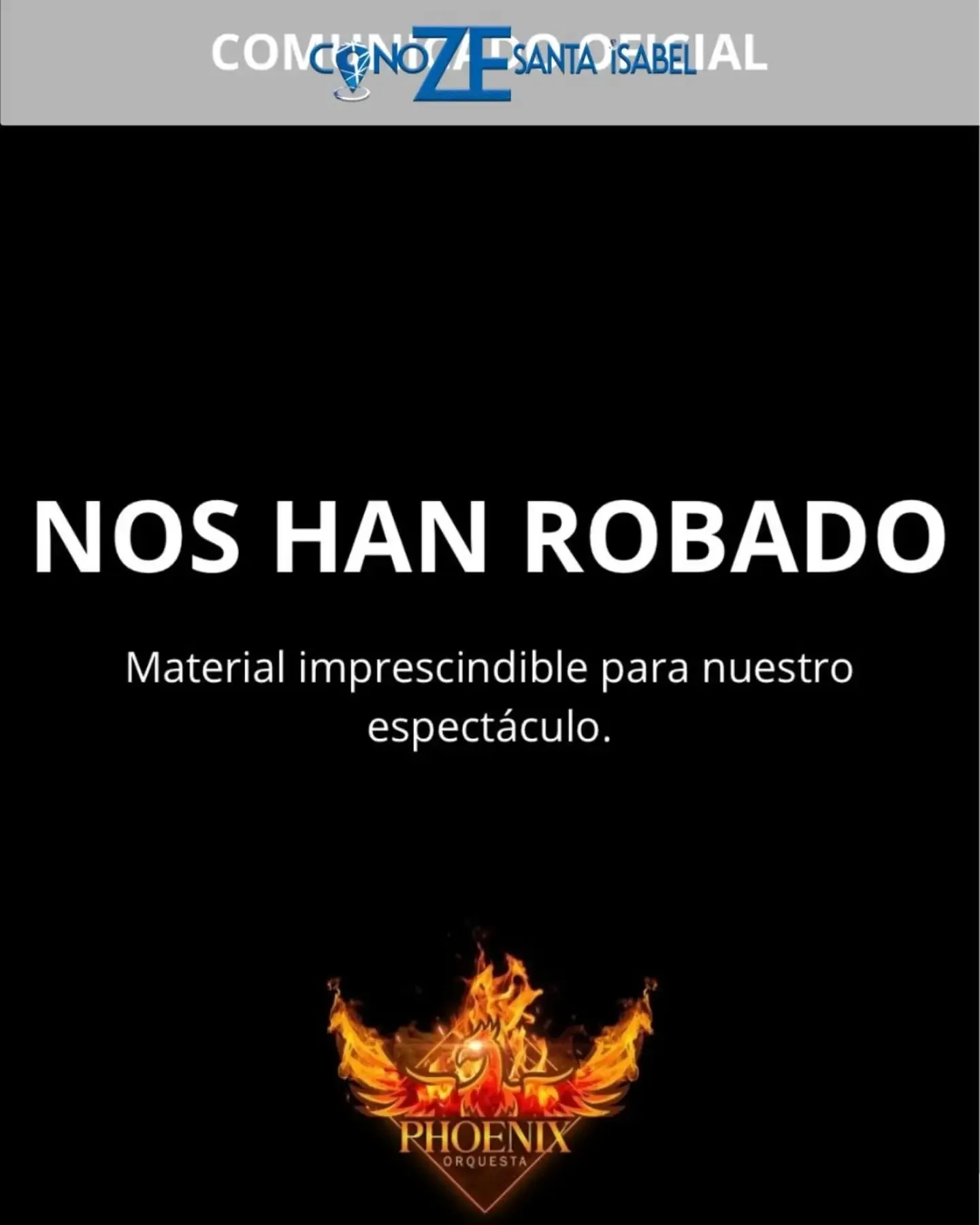 Comunicado oficial de la orquesta Phoenix