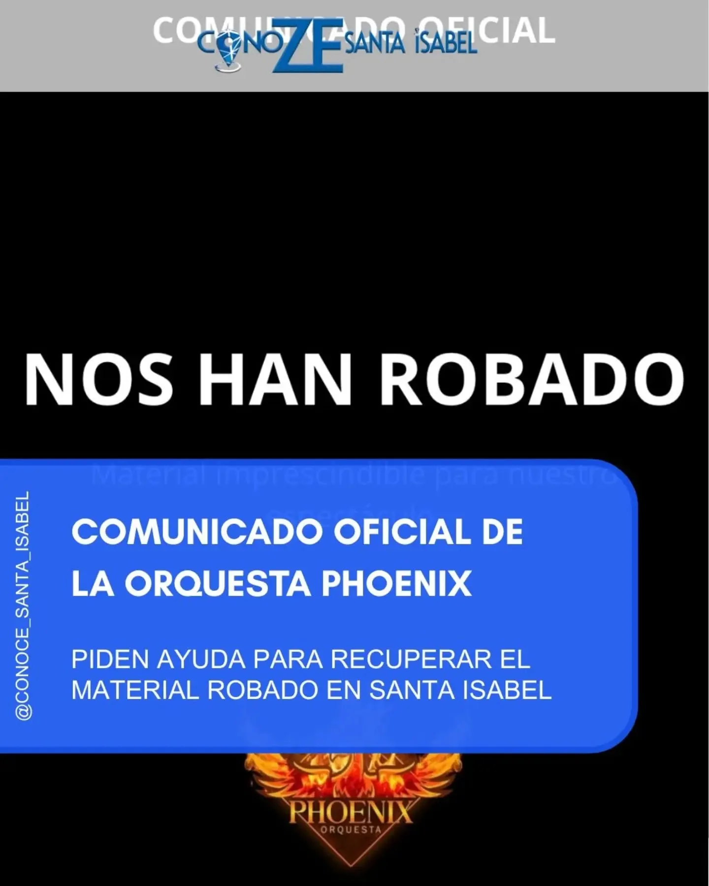 Comunicado oficial de la orquesta Phoenix
