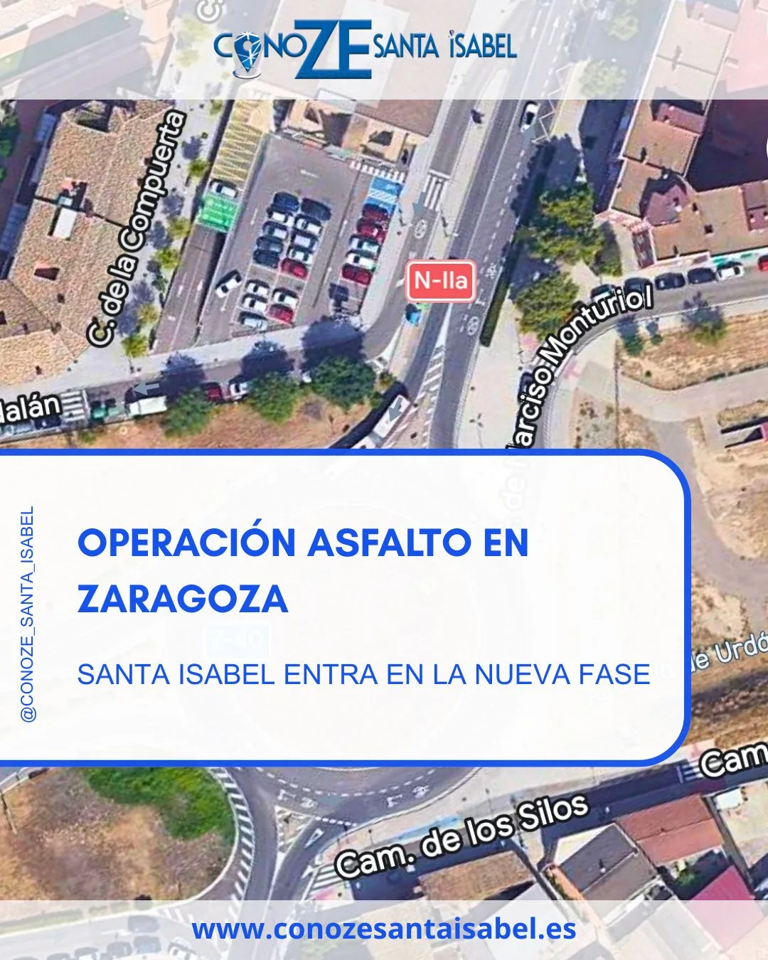 Operación asfalto en Zaragoza