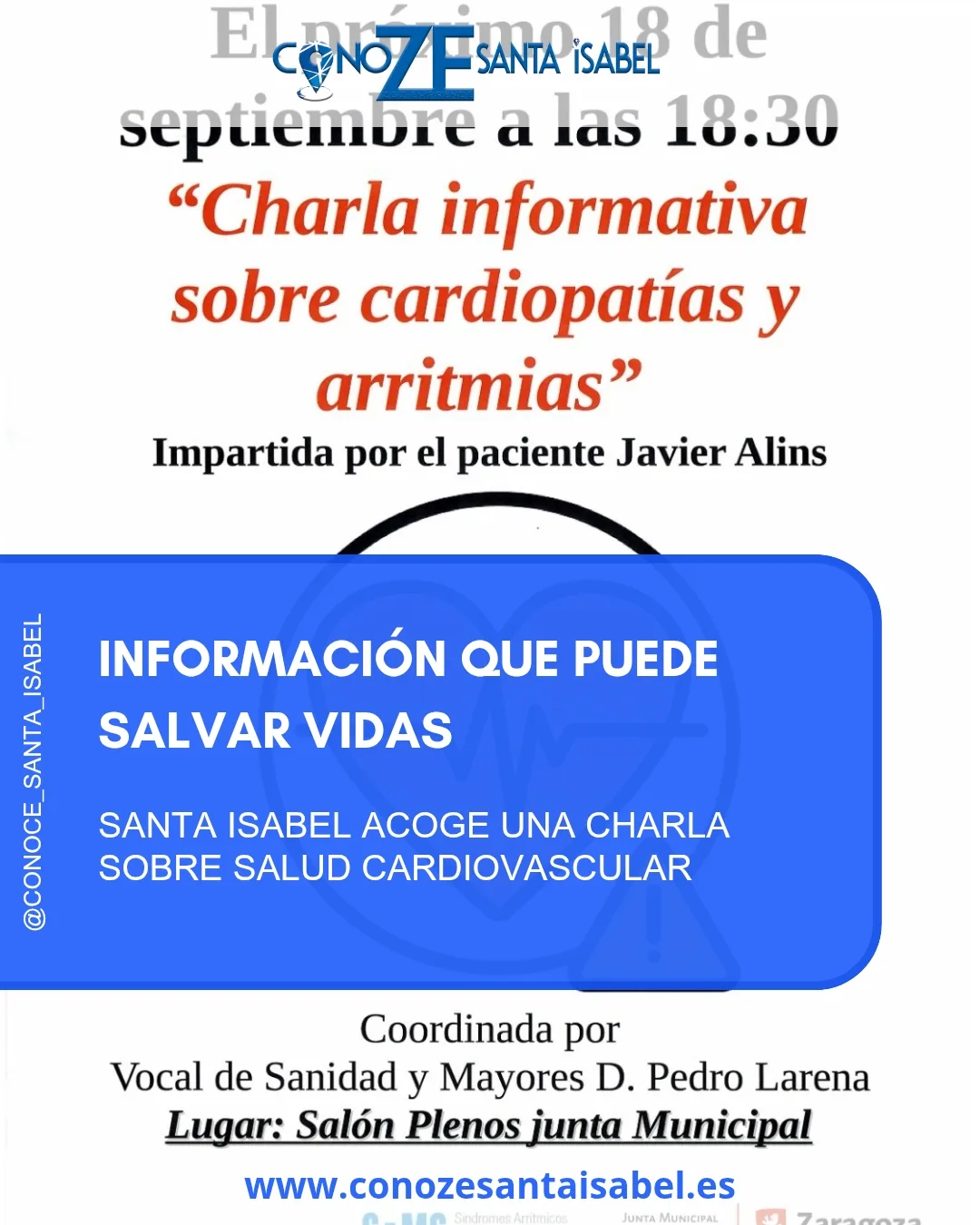 Santa Isabel acoge una charla sobre salud cardiovascular
