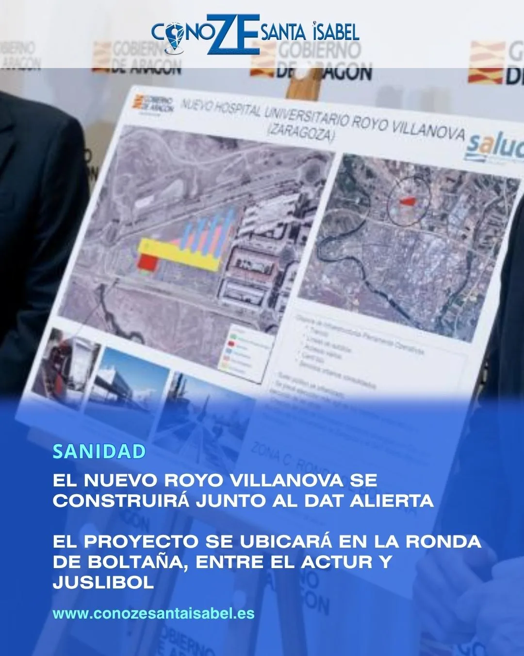 Nuevo Hospital Royo Villanova: ubicación en Zaragoza