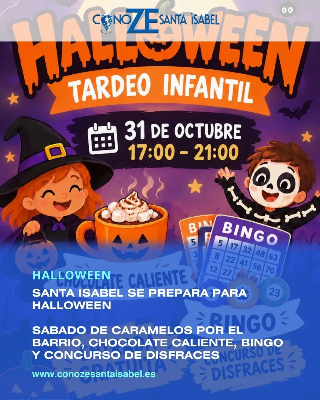 Halloween en Santa Isabel 2026: fiesta infantil gratis