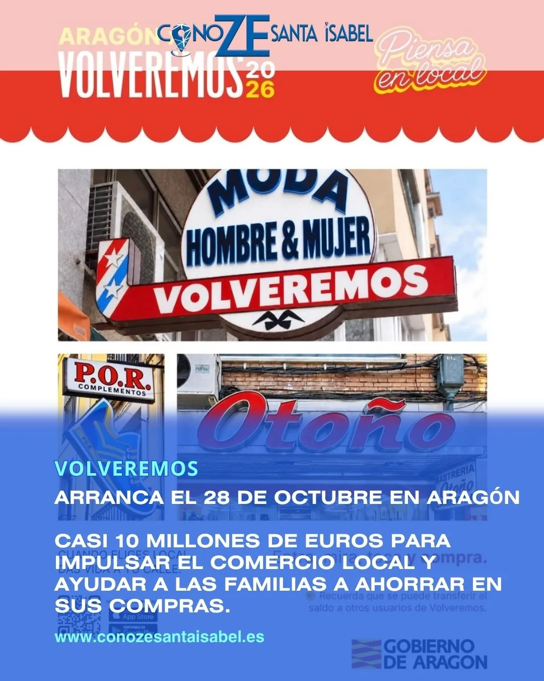 Volveremos en Zaragoza: 9,8 millones para el comercio